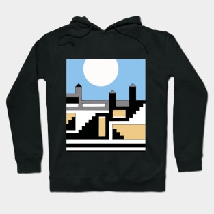 Simple Castle with White Sun Hoodie